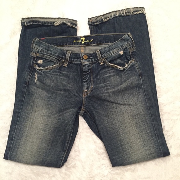7 for all mankind distressed jagger jeans - Picture 3 of 7